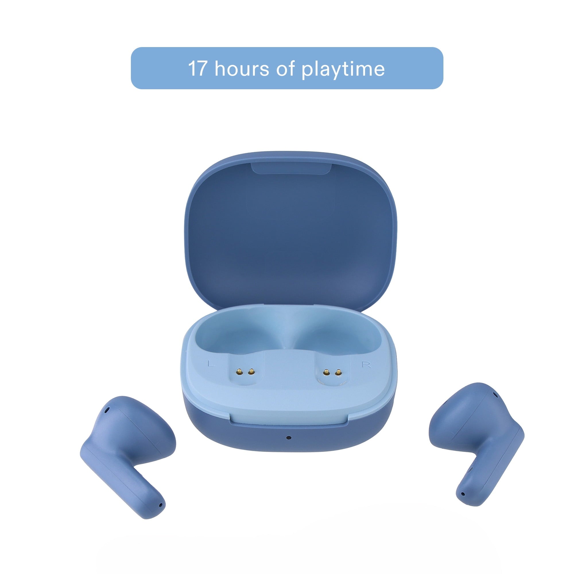 onn Mini Sticks Black Wireless Bluetooth Earbuds with Environmental Noise Canceling