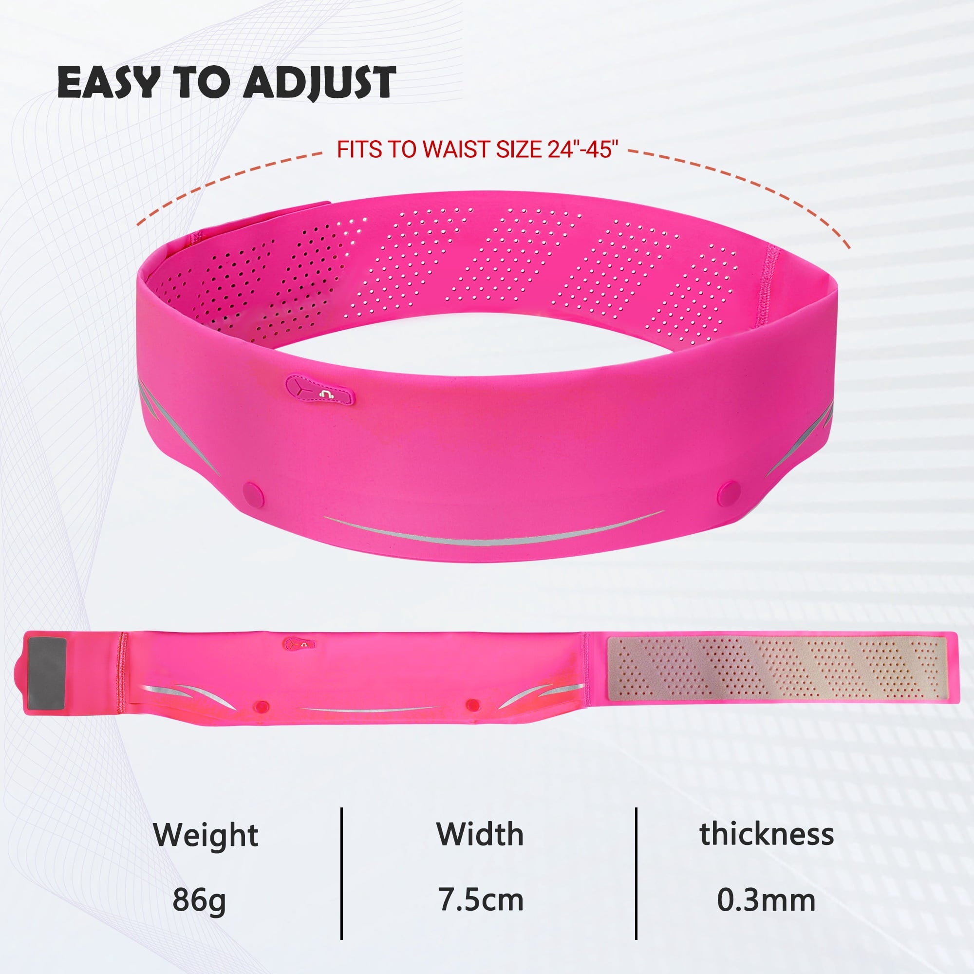 LUXMO LUXURY MOBILE Slim Running Belt Fanny Phone Holder for Running
