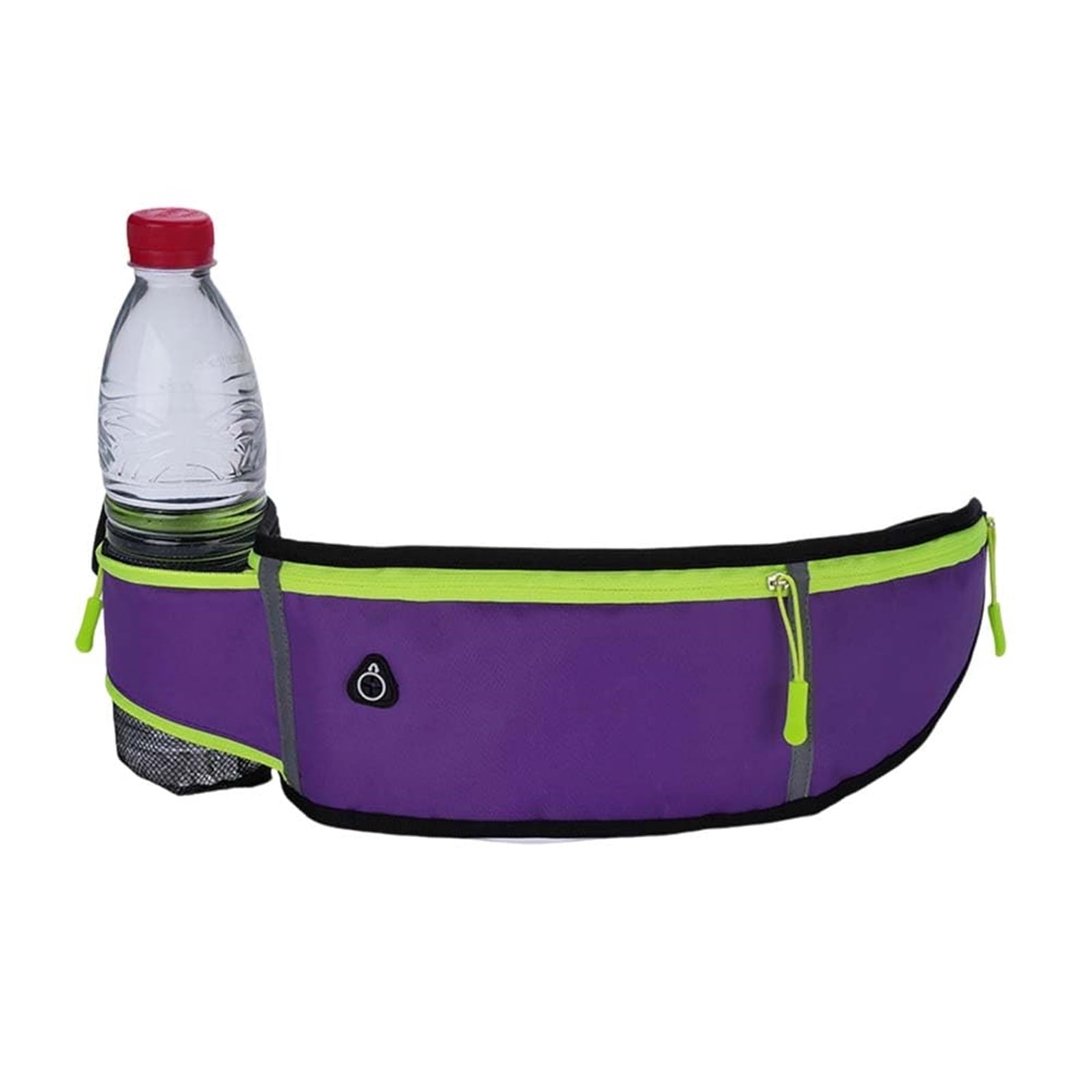 Anti-theft Invisible Waist Bag, Waterproof Running Fanny Pack with Water Bottle Holder, Reflective Adjustable Waist Belt Bag, Lightweight Outdoor Sports Pouch for Men Women Travel Hiking