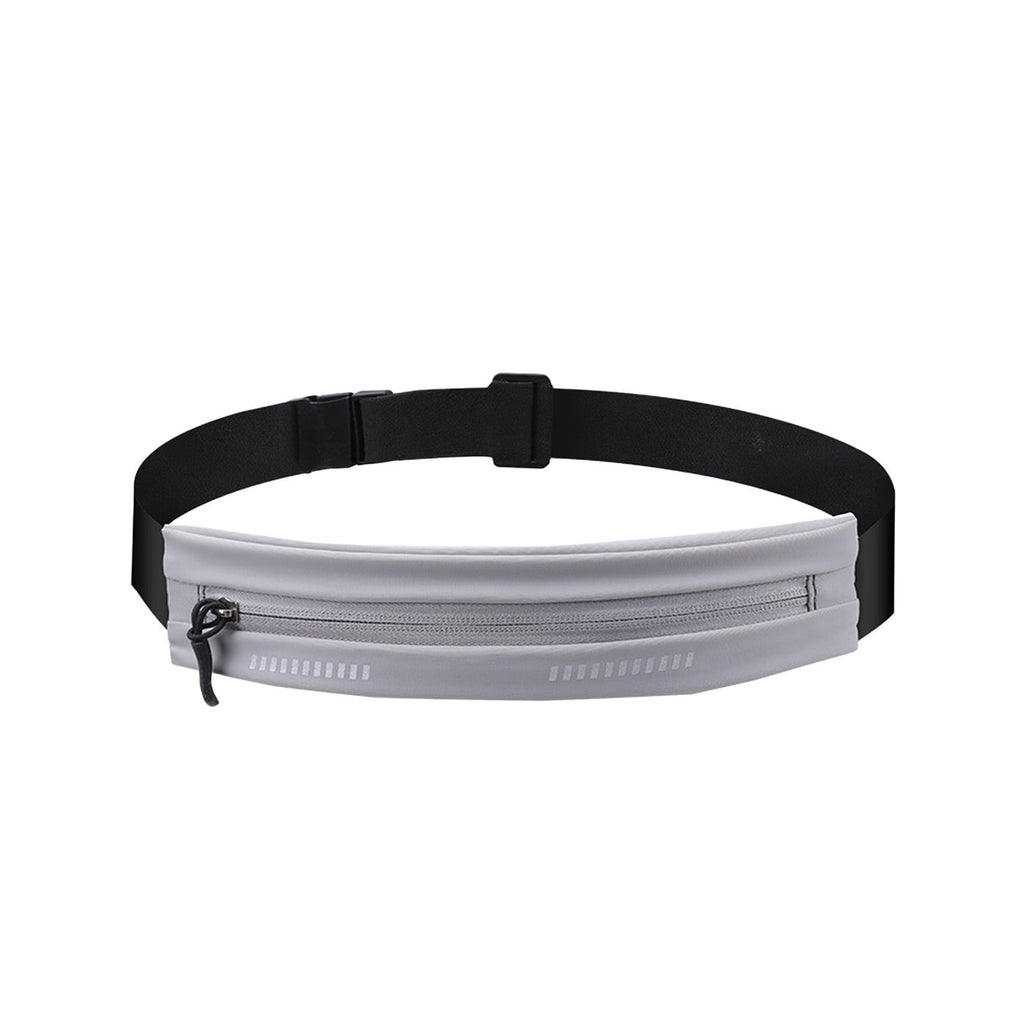 DAMAI Slim Running Belt Fanny Pack, Exercise Waist Pack for Women and Men, Runners Fanny Pack Phone Holder, Waist Belt for Workout Jogging Hiking Cycling, Money Belt Running Gear Accessories (Black)