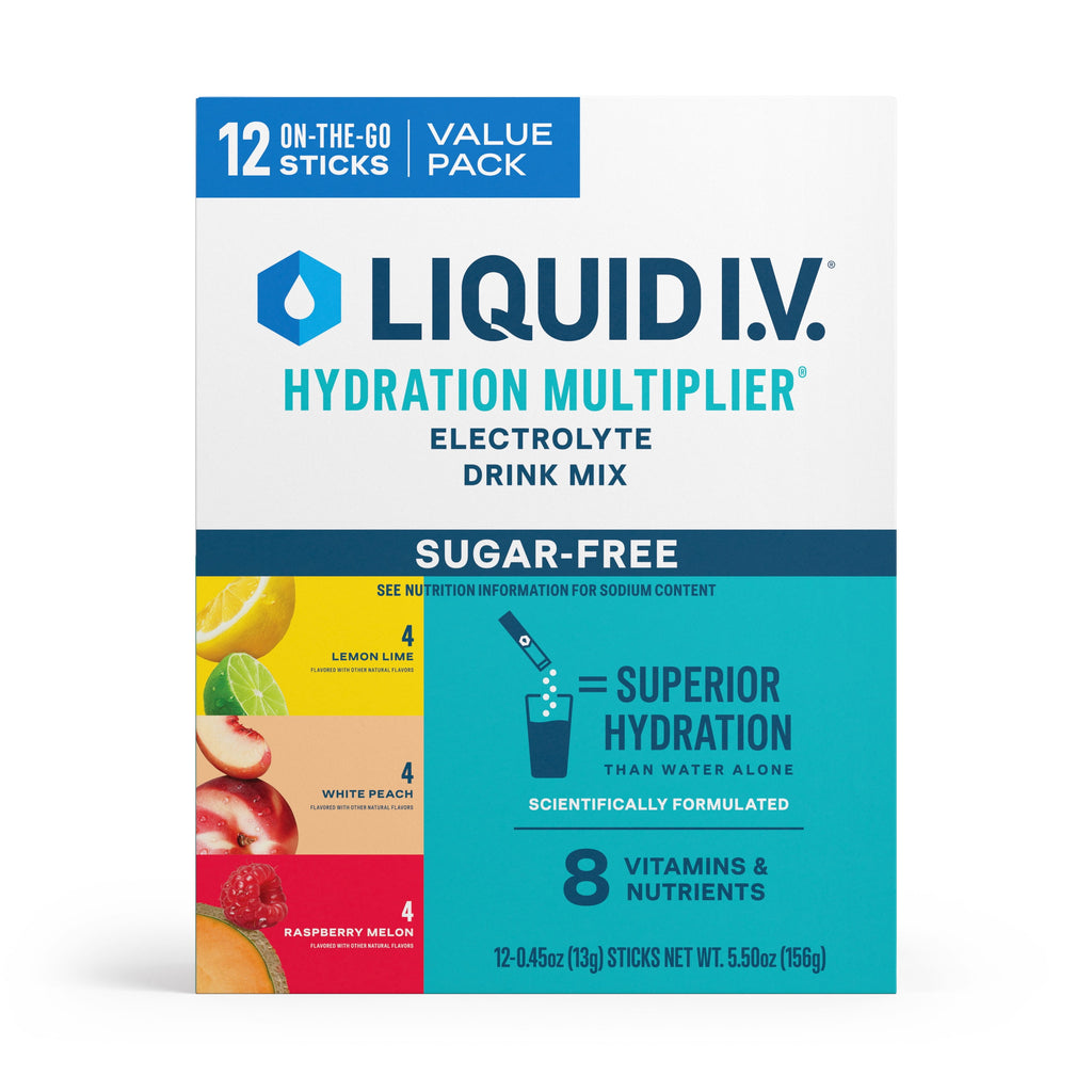 Liquid I.V.® White Peach Hydration Multiplier® Sugar-Free Electrolyte Powder Drink Mix, 6 Count Packets