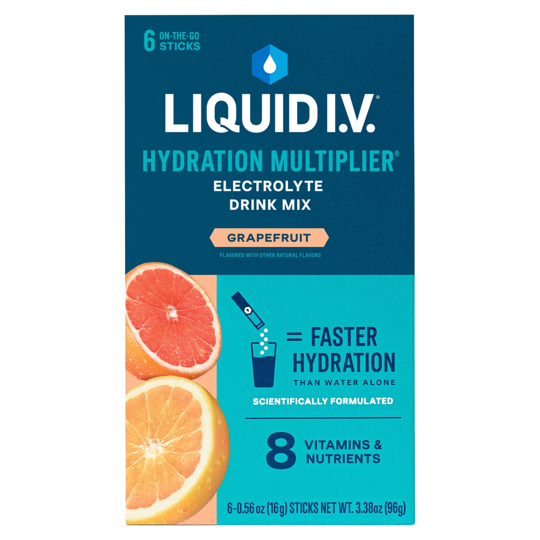 Liquid I.V.® Watermelon Hydration Multiplier® Powdered Electrolyte Drink Mix, 6 Count Packets