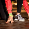 Luxshiny 4 Pairs Reflective Running Bands with Easy Wear Design for Nighttime Outdoor Safety and Visibility