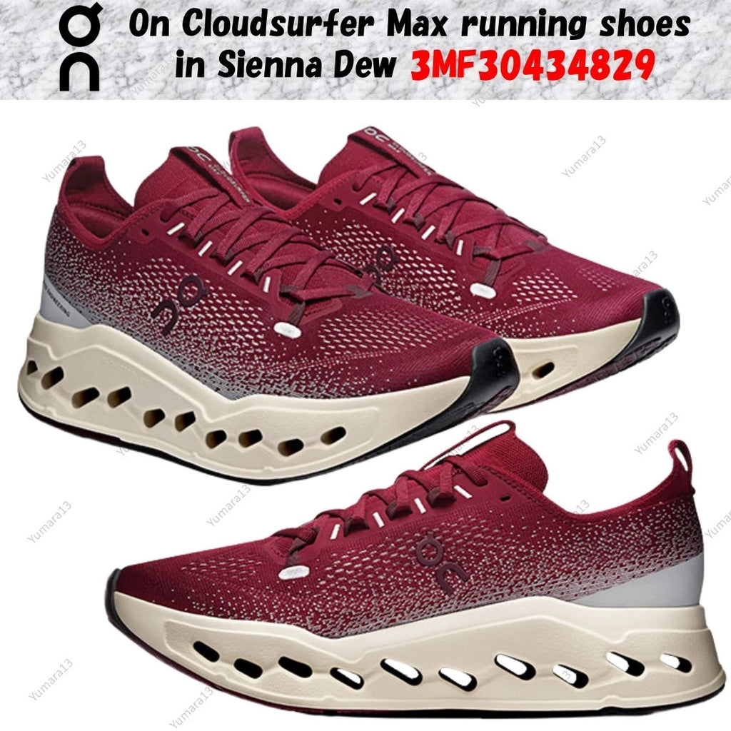 On Cloudsurfer Max running shoes in Sienna Dew 3MF30434829 Men's Size