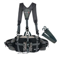 PATLOLLAV Hiking Fanny Pack with Water Bottle Holder,Double Shoulder Straps, Hiking Essentials for Men Women Waterproof Outdoor Waist Bag, Lumbar Backpack for Fishing Hunting Running Sports