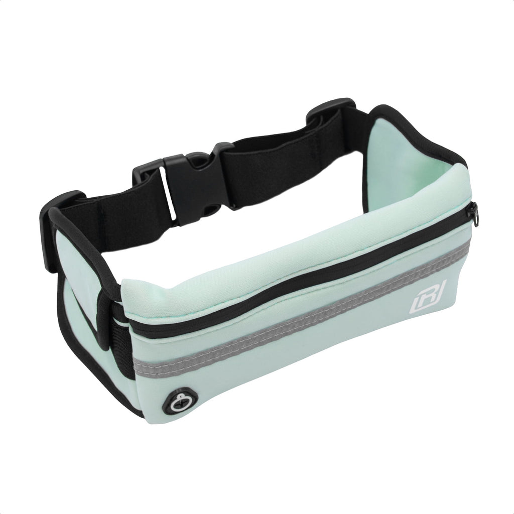 RunUnited Waist Pack for Running, Hiking & Gym - Waterproof Running Accessory w/ Phone Holder & Reflective Stripe, Color: Yellow