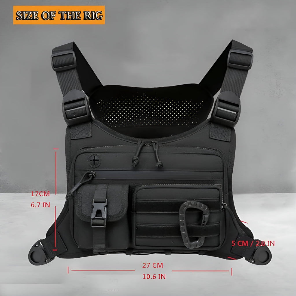 GASTROPOD 2026 New Chest Bag for Men, Running Pack Vest for Workouts, Water Resistant Sports Chest Pack for Running for Hiking, Cycling, Gym, Travel