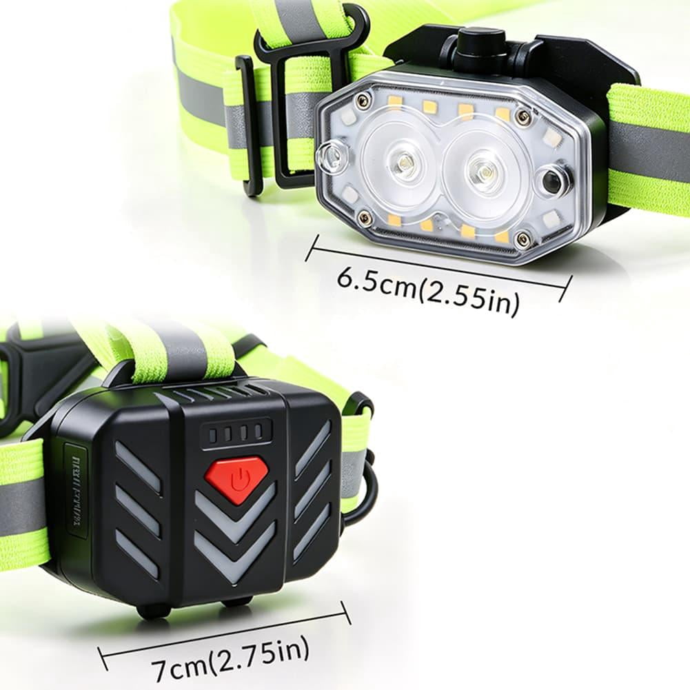 Running Lights for Runners Reflective Vest Night Running Gear LED Safety Lights for Outdoor Jogging Cycling Hiking