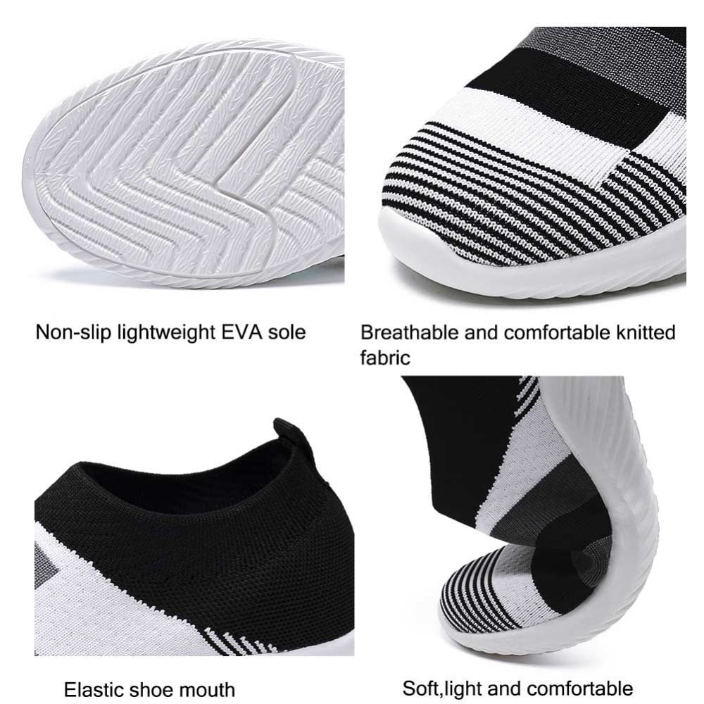 Ablanczoom Womens Sneakers Running Shoes Slip-on Fitness Sports Walking Tennis Flats