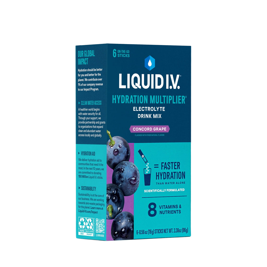 Liquid I.V.® Lemon Lime Hydration Multiplier® Powdered Electrolyte Drink Mix, 6 Count Packets