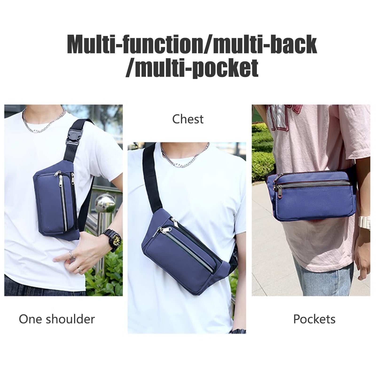 2Pcs Slim Running Belt Fanny Packs for Women Men,Waist Pack Phone Holder for Walking Fitness Workout Exercise,Water Resistant Running Travel Belt Bag Jogging Pouch,Gym Accessories for Runner