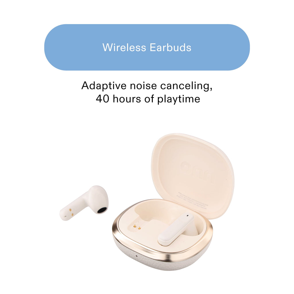 onn Hushbyte Wireless Earbuds, Black