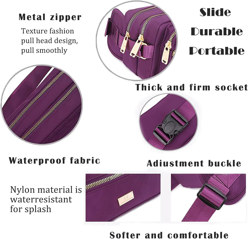 Extra Large Fashion Fanny Pack for Men Women, Waist Bag for Waterproof Hiking Running Biking Gym Outdoor Sports Travel Belt Bag