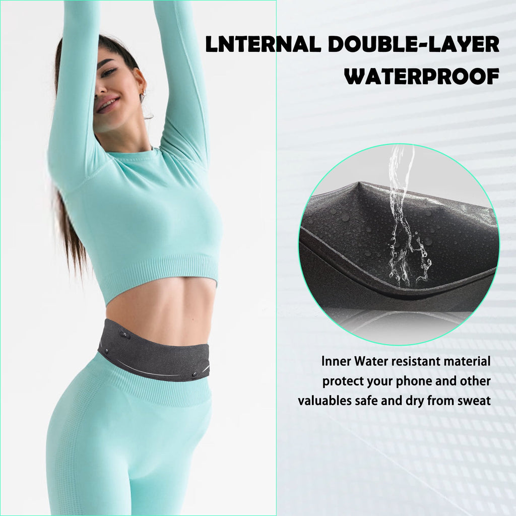 LUXMO LUXURY MOBILE Slim Running Belt Fanny Phone Holder for Running