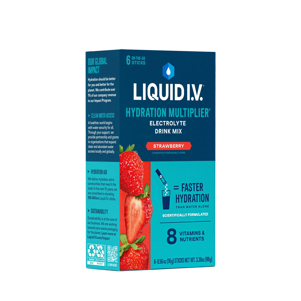 Liquid I.V.® Arctic Raspberry Hydration Multiplier® Powdered Electrolyte Drink Mix, 6 Count Packets