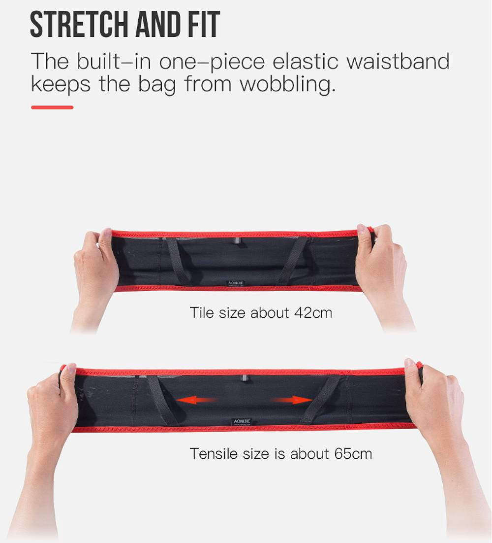 AONIJIE Running Belt Fanny Pack with 250ml Soft Water Bottle Flask, Moisture Wicking Waist Pack Great for Marathon Climbing Jogging Cycling Workout(Full Black,L/XL)