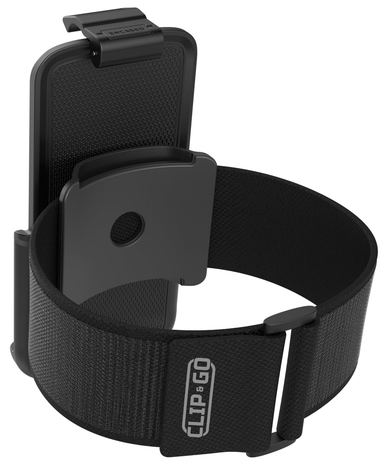Encased Galaxy S10e Armband for Running, Gym Workouts & Exercise - Fully Adjustable Arm Strap Holder with Clear Phone Case (Samsung S10e) (Sweat and Water Resistant Band)