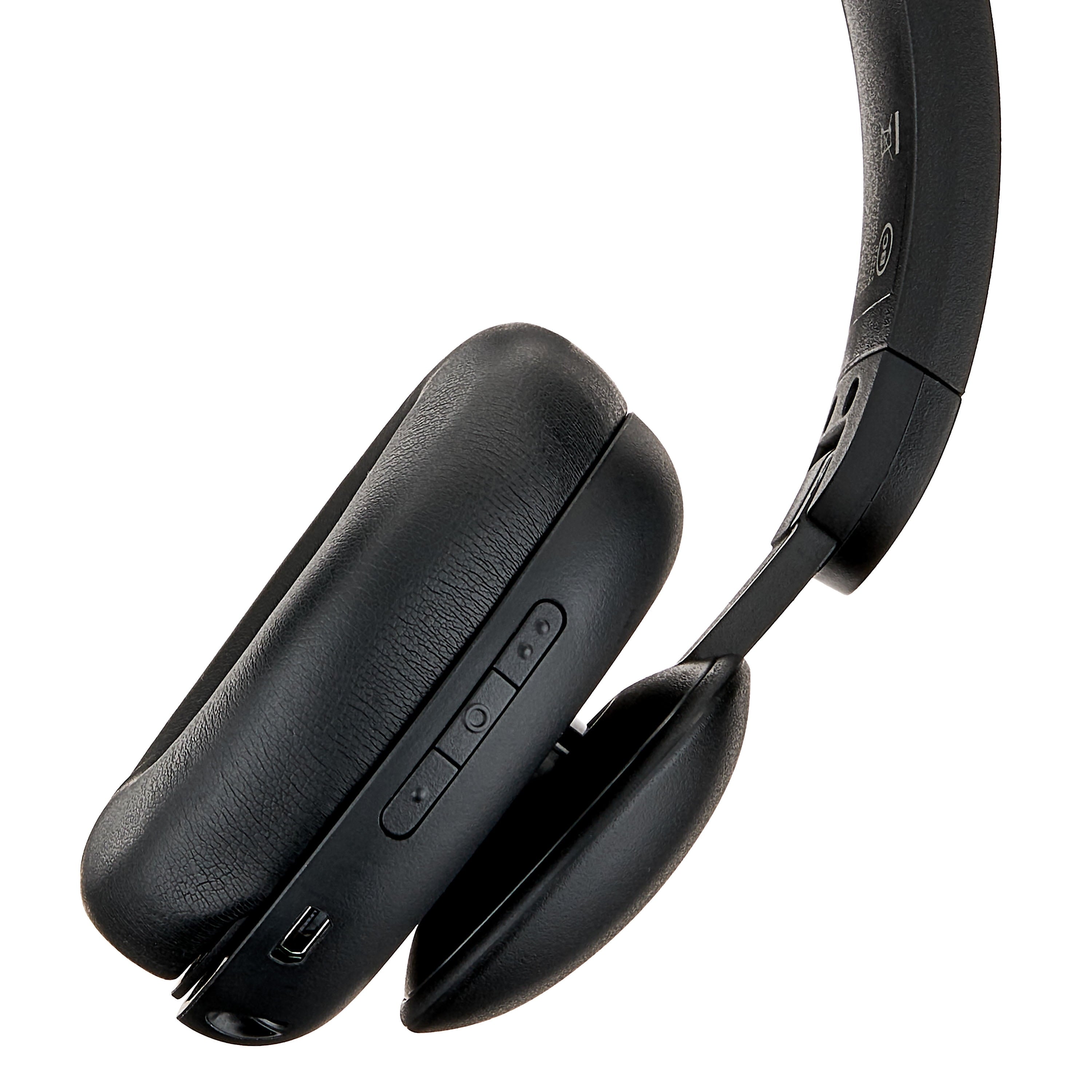 onn Wireless On-ear Headphones with Bluetooth, Black