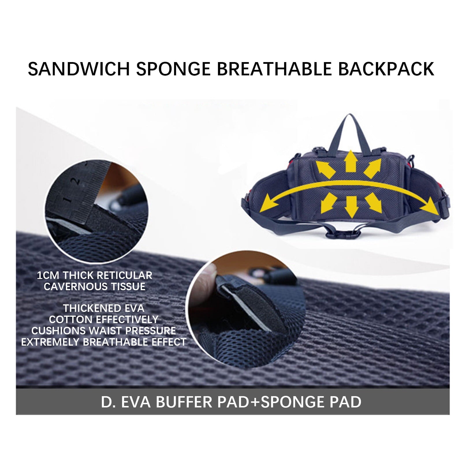 PATLOLLAV Hiking Fanny Pack with Water Bottle Holder,Double Shoulder Straps, Hiking Essentials for Men Women Waterproof Outdoor Waist Bag, Lumbar Backpack for Fishing Hunting Running Sports