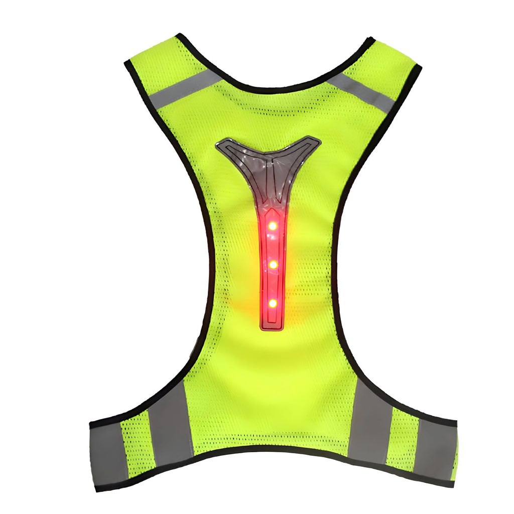 GJX 2026 New Led Reflective Running Vest,High Visibility Warning Lights for Runners,Adjustable Elastic Safety Gear Accessories for Men/Women Night Running,Walking,Cycling/Biking