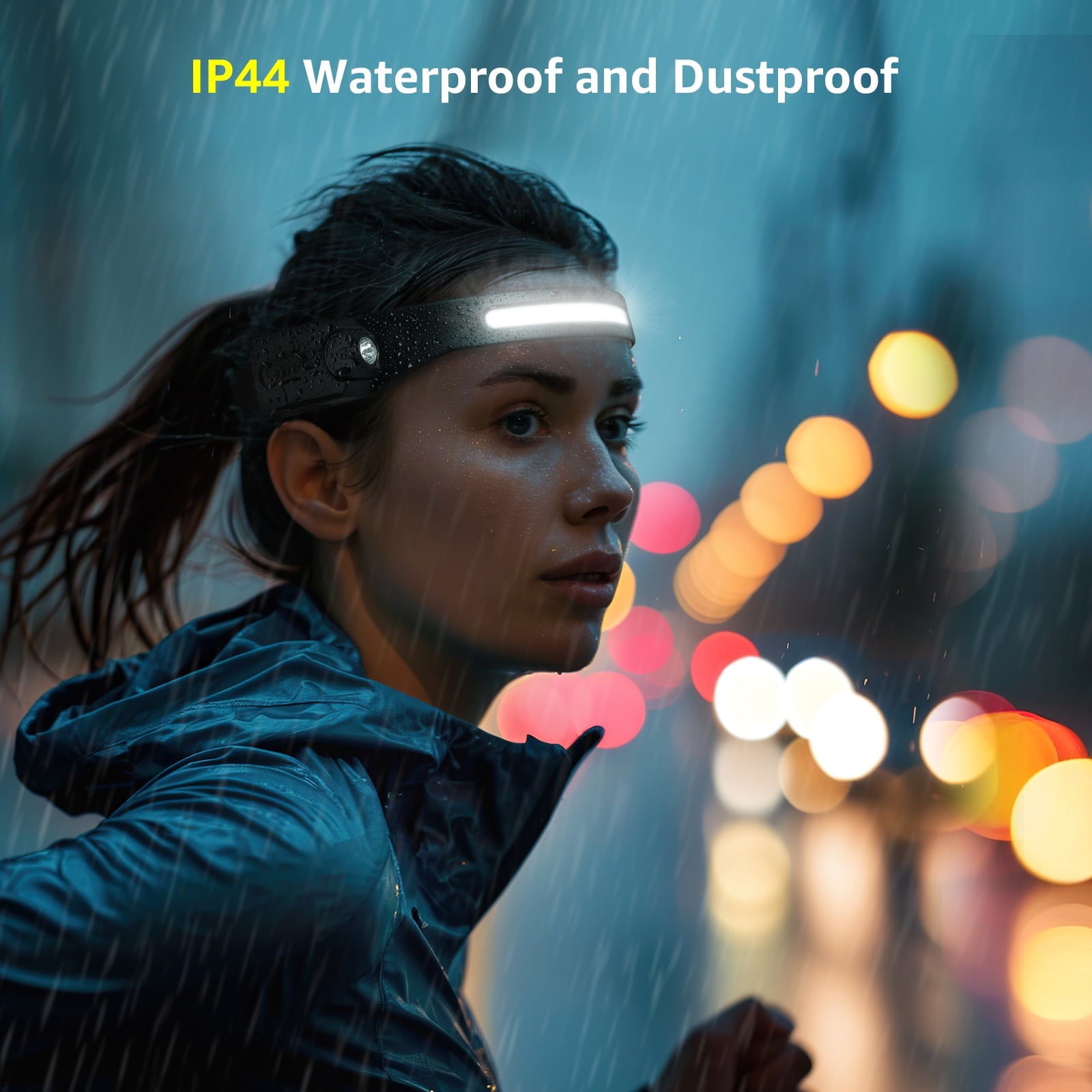 Lepro Headlamp Rechargeable 2PCS, 230° Wide Beam Head Lamp LED with Motion Sensor for Adults - Camping Accessories Gear, Waterproof Headlight for Camping, Hiking, Running
