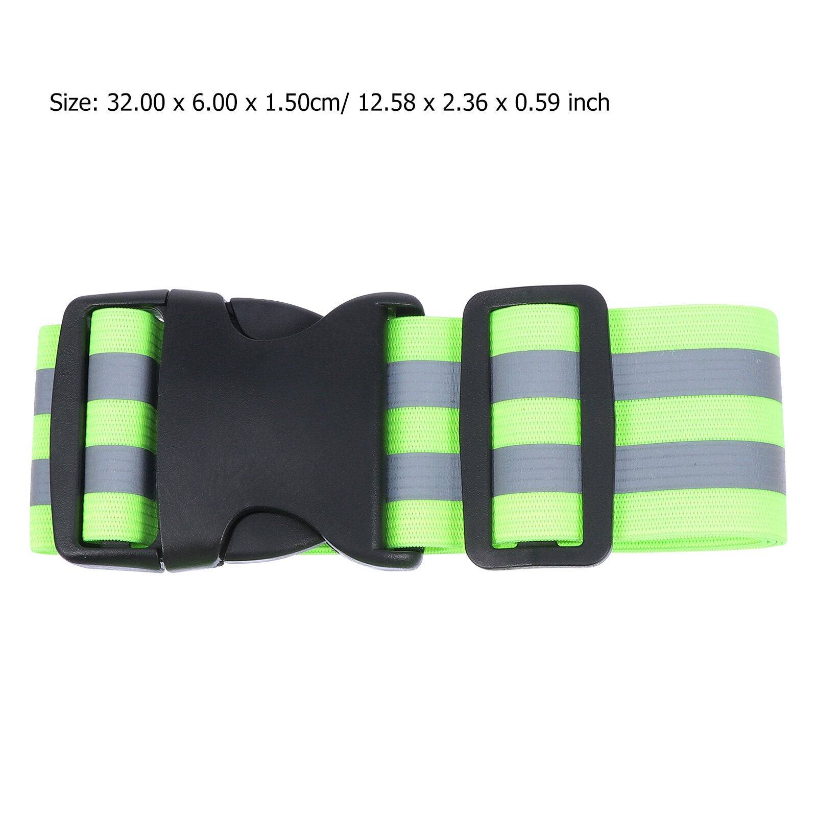 MERRYHAPY Reflective Safety Arm Bands for Night Running, Cycling & Walking, Green Synthetic Material, 2 Pack