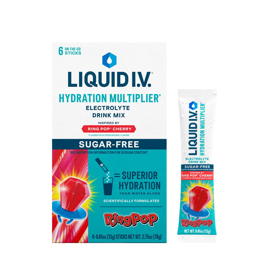 Liquid I.V.® White Peach Hydration Multiplier® Sugar-Free Electrolyte Powder Drink Mix, 6 Count Packets