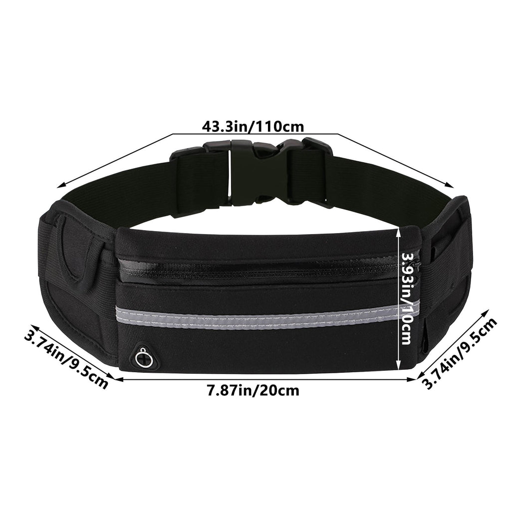 Waterproof Running Sports Waist Pack – Shockproof Fitness Mobile Phone Bag, Outdoor Cycling and Running Waist Bag, Water Bottle Holder, Outdoor Sports Accessory