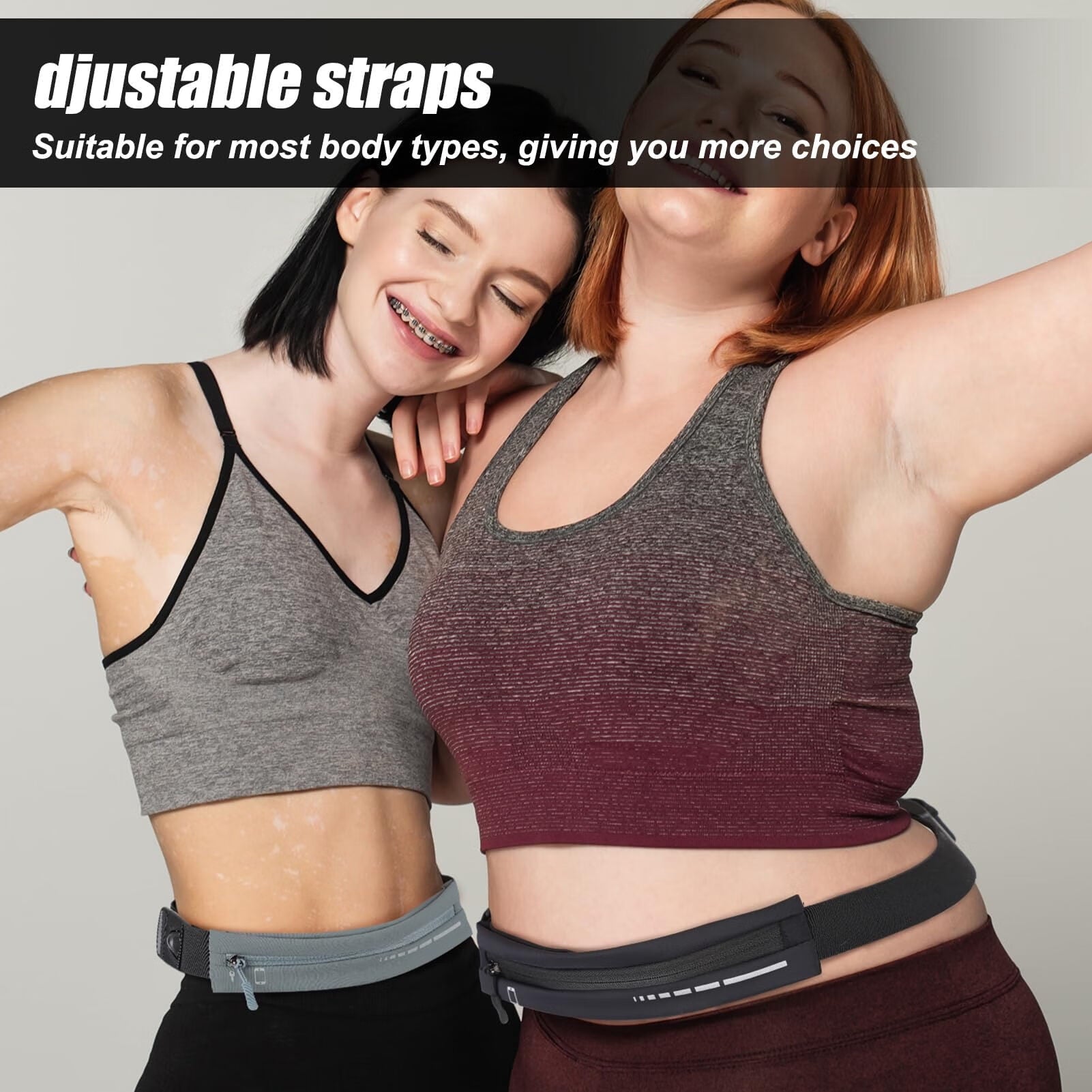 Slim Running Belt Fanny Pack Running Phone Holder Runners Pouch Waist Pack for Workout Money Belt Running Gift Gear Accessories for Women Men Walking Hiking Cycling