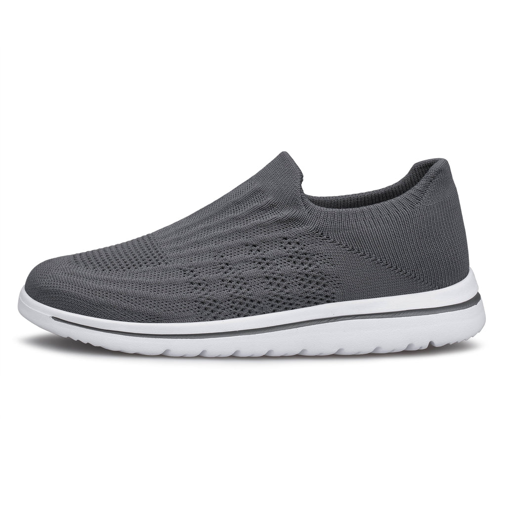 Unisex Sock Walking Shoes Wide Toe Box Slip-on Mens Running Shoe Womens Lightweight Casual Fashion Sneakers Black 8Women/6Men