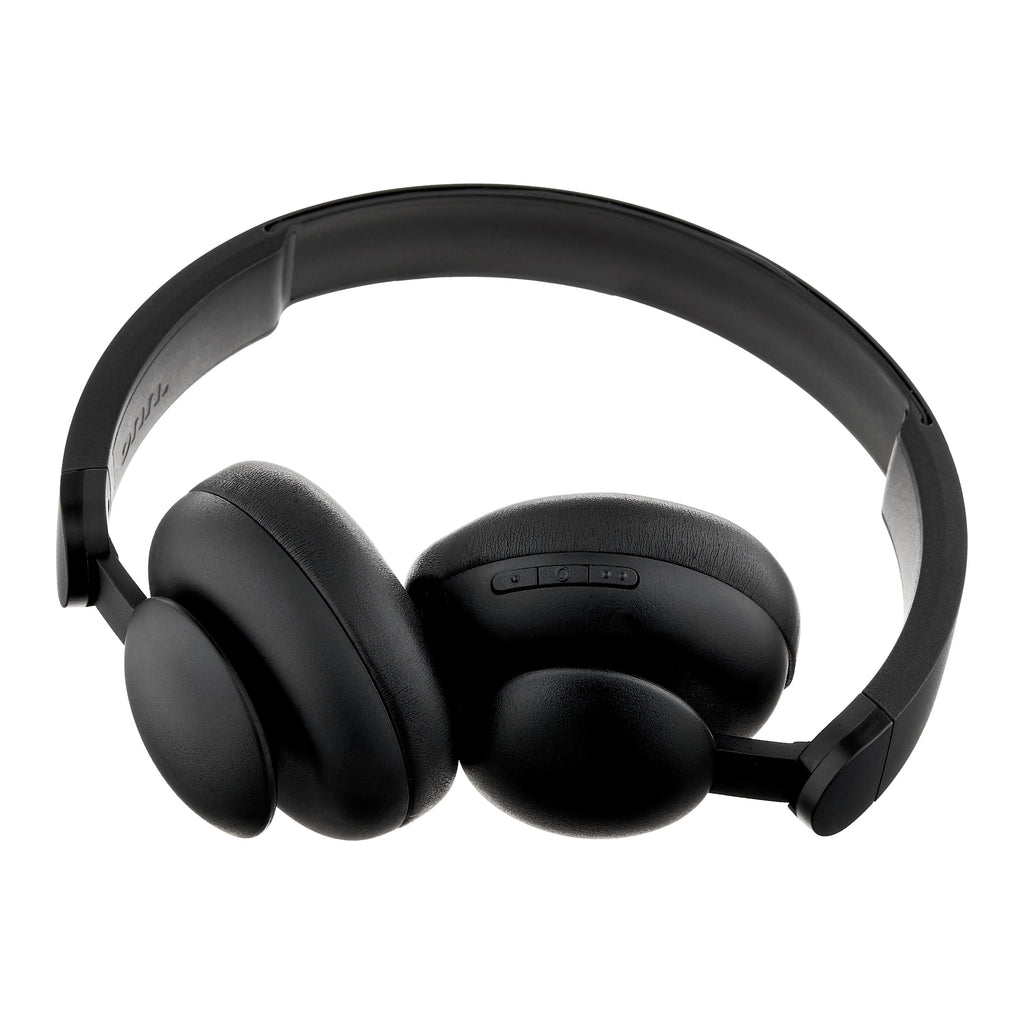 onn Wireless On-ear Headphones with Bluetooth, Black
