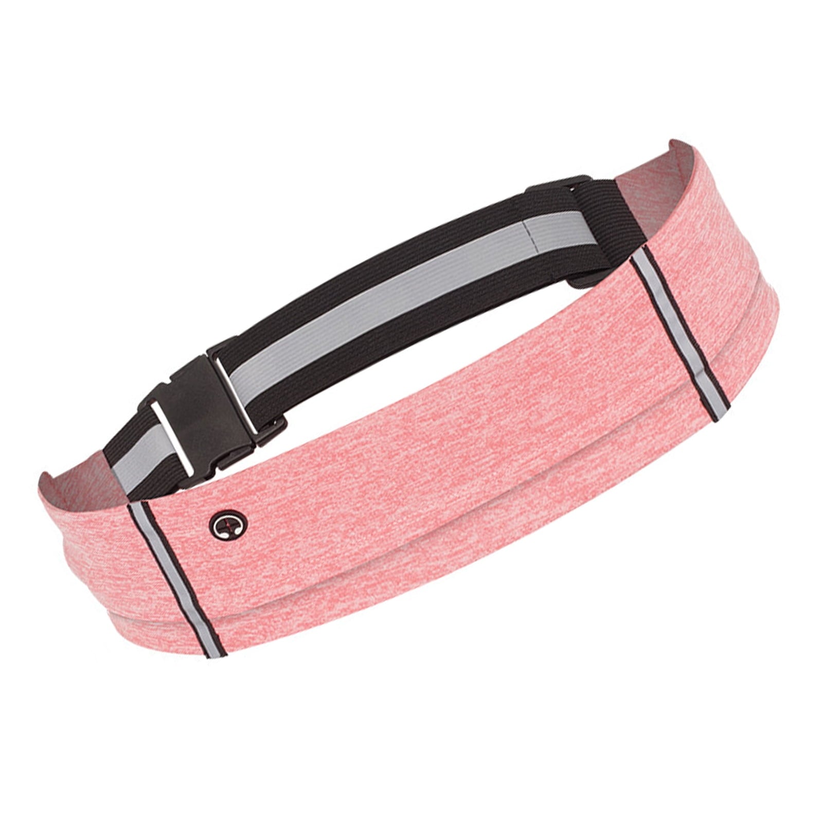 Reflective Running Belt Elastic Waist Pack Phone Holder Running Waist Bag With Headphone Hole for Walking Cycling Hiking