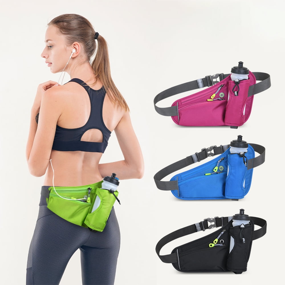 Pomoko No Bounce Hydration Running Belt with Water Bottle Holder, Dark Grey