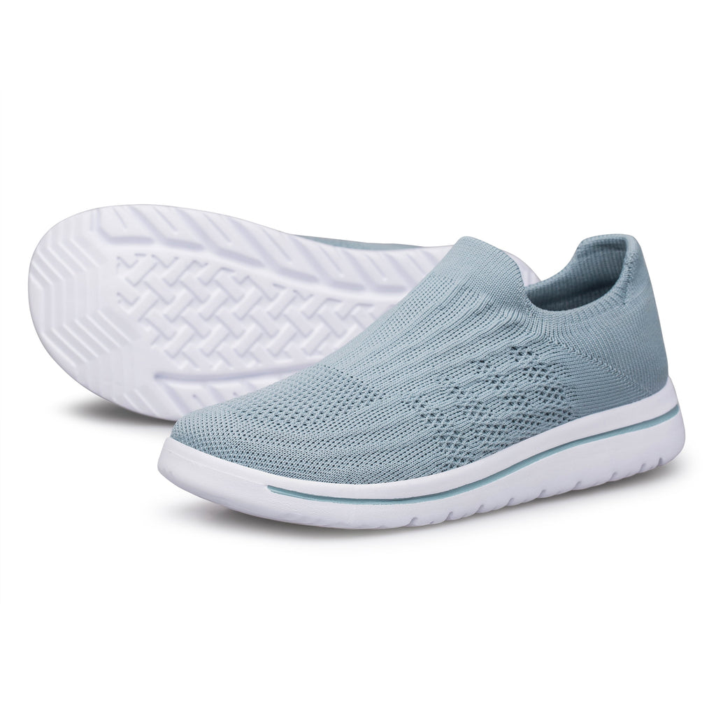 Unisex Sock Walking Shoes Wide Toe Box Slip-on Mens Running Shoe Womens Lightweight Casual Fashion Sneakers Black 8Women/6Men