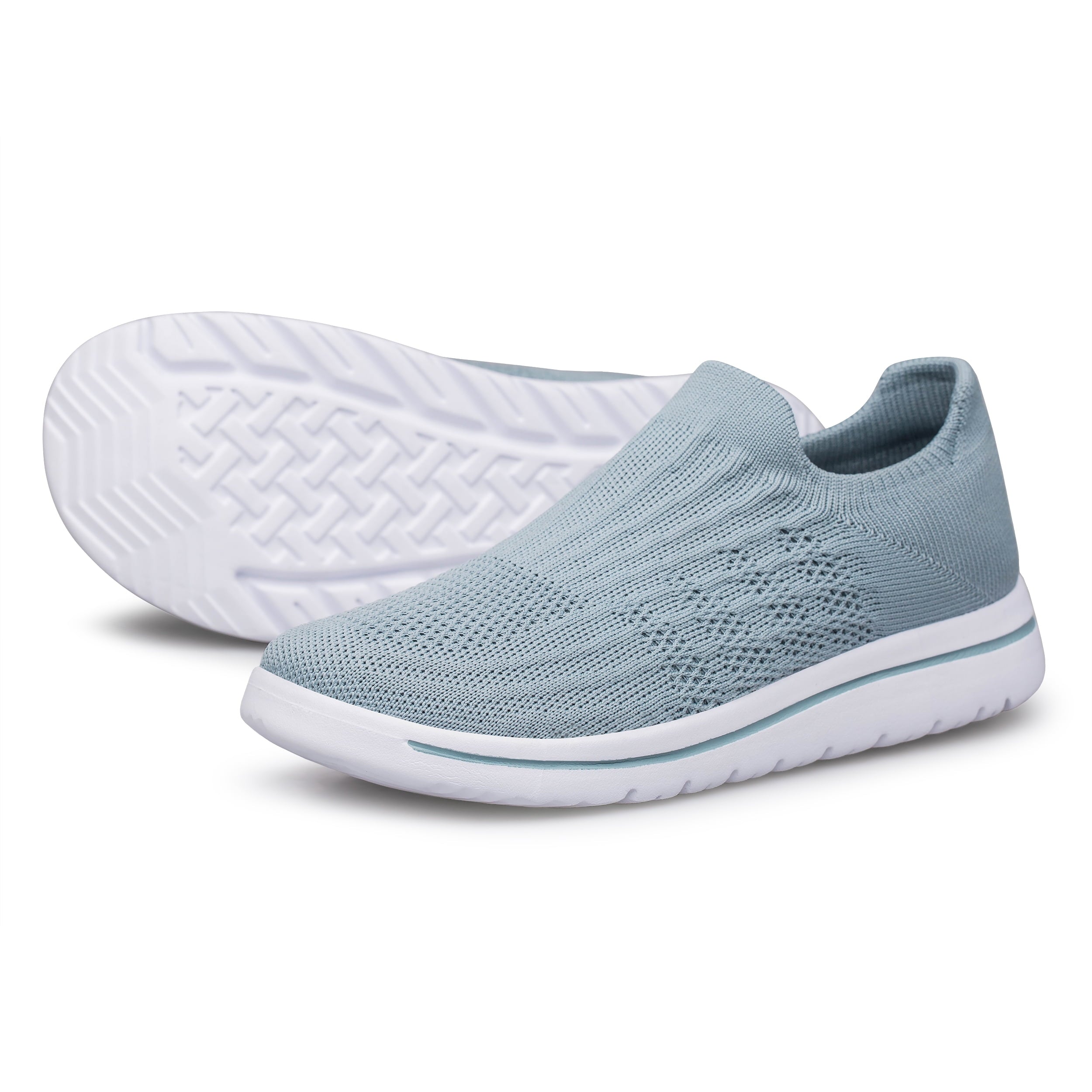 Unisex Sock Walking Shoes Wide Toe Box Slip-on Mens Running Shoe Womens Lightweight Casual Fashion Sneakers Black 8Women/6Men