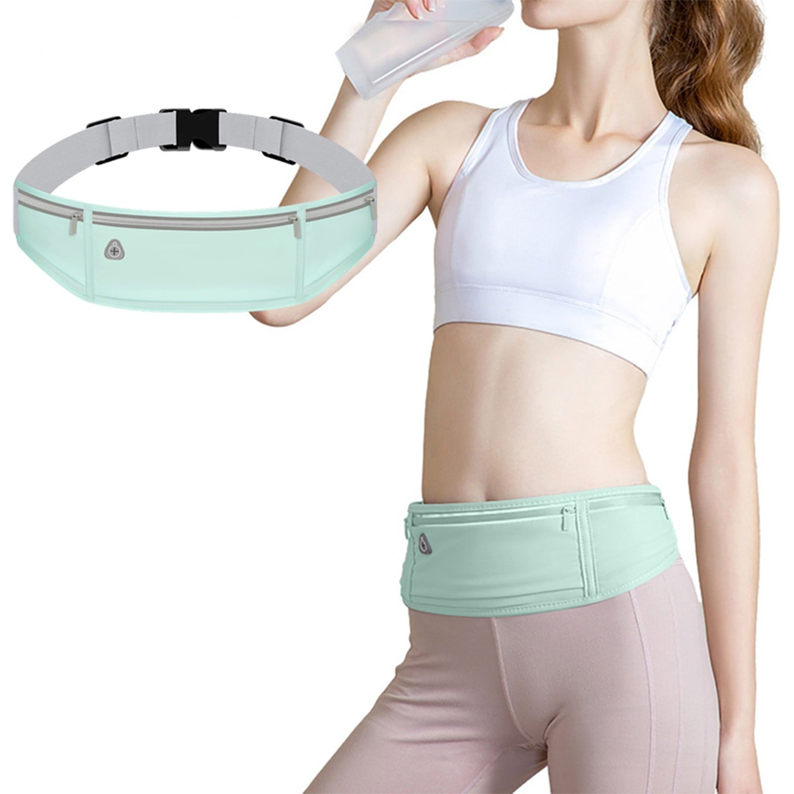 TaTaai Clearance 1Pcs Slim Running Belt Fanny Pack for Women & Men, Running Phone Holder Runners Belt Waist Pack Bag for Running Hiking Sports