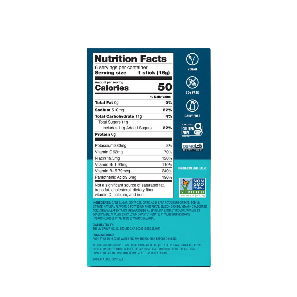 Liquid I.V.® Arctic Raspberry Hydration Multiplier® Powdered Electrolyte Drink Mix, 6 Count Packets