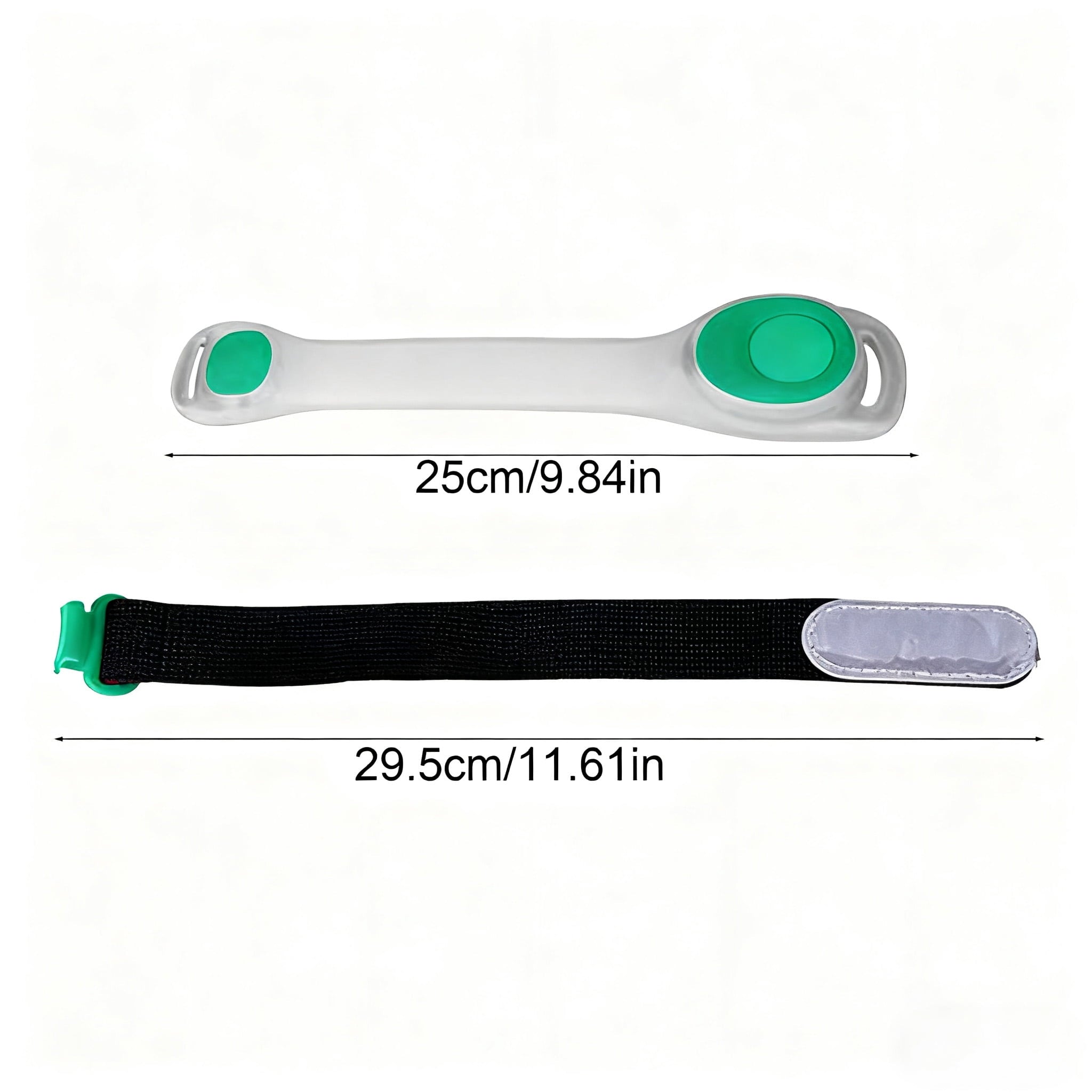 LED Running Lights Armband Reflective Safety Band for Night Jogging Cycling 5 ColorsforSports/Outdoors(Green),Ccwuwei