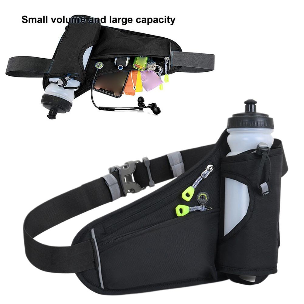 Running Water Bottle Belt, Water Bottle Holder, Hiking Fanny Pack for Phone and Wallet, Adjustable Sports Waist Pack, Suitable for Running, Cycling, Walking Gear