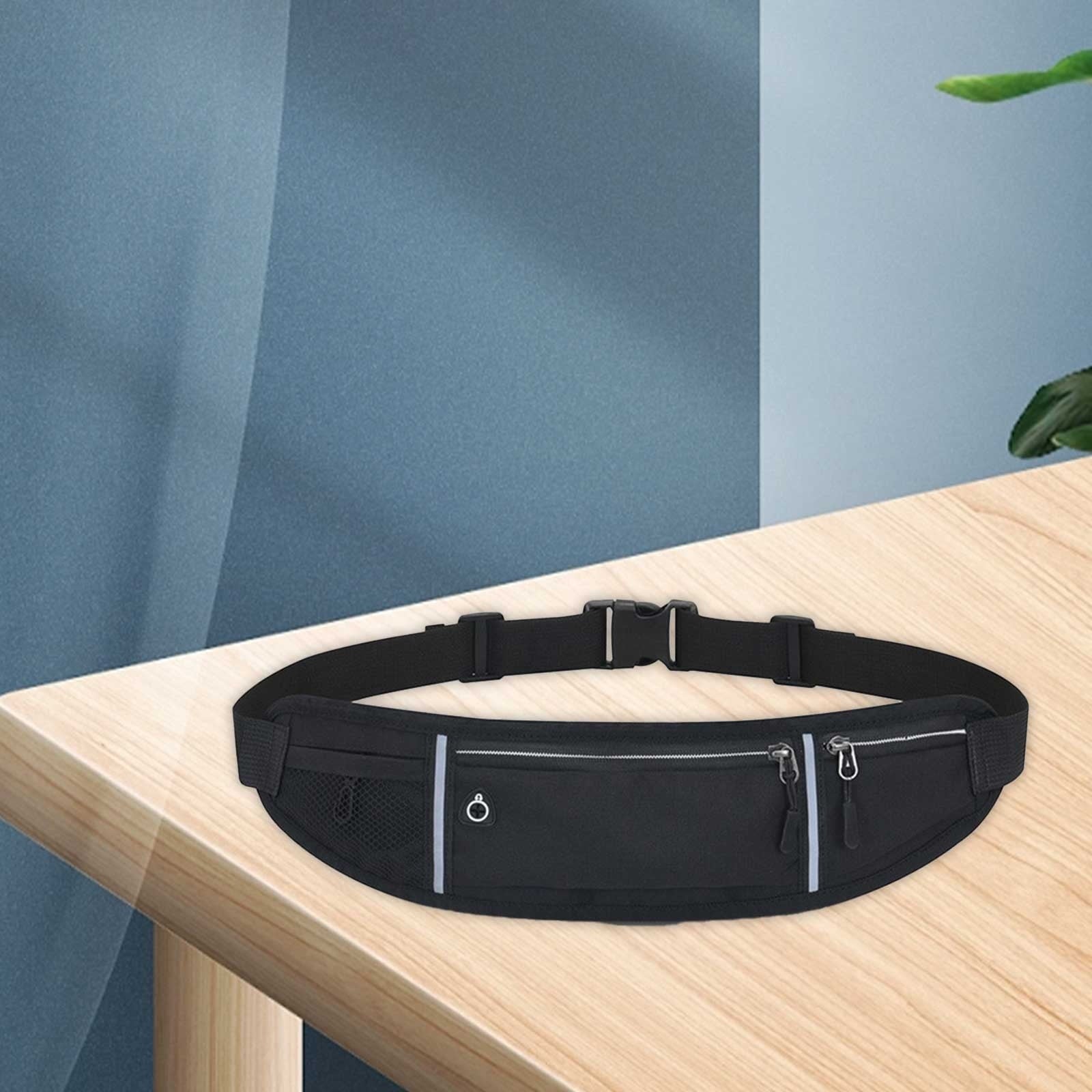 YFGEFTR Slim Running Belt for Women Men, Runners Fanny Pack Phone Holder, Runner Belt for Slim Running Walking Cycling Camping Gym, Running Gear Accessories