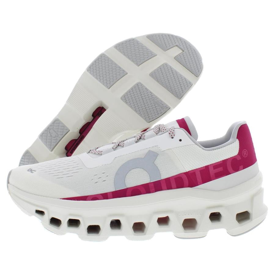 ON Cloudmonster Womens Shoes Size 9, Color: Ivory/Grenadine