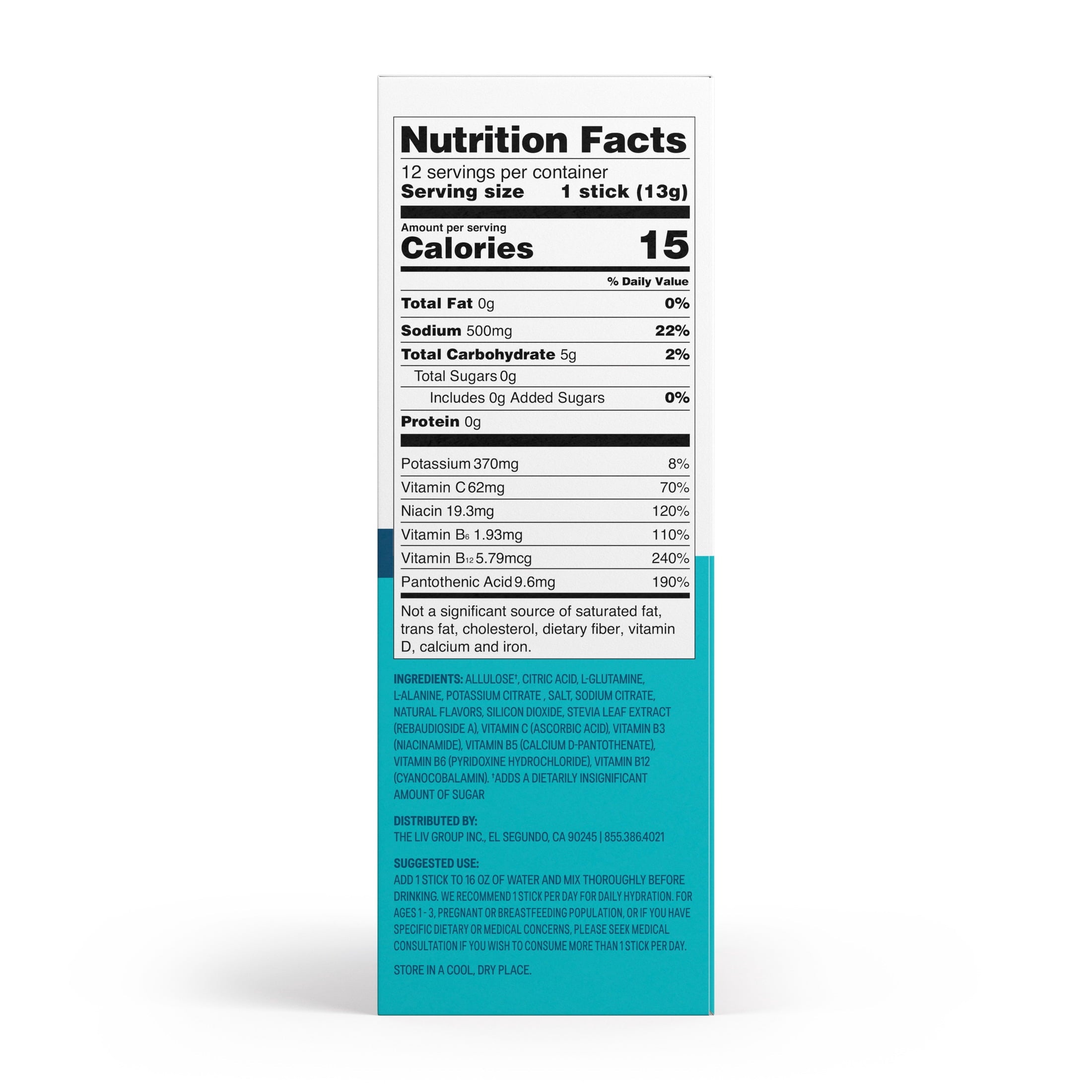 Liquid I.V.® White Peach Hydration Multiplier® Sugar-Free Electrolyte Powder Drink Mix, 6 Count Packets