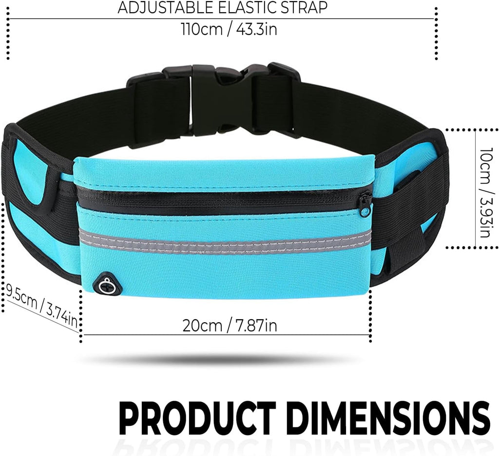 Anti-Theft Invisible Waist Bag，Equipped With Reflective Strips, This High-Capacity, Waterproof, and Adjustable Accessory Is Designed Specifically for Outdoor Running.