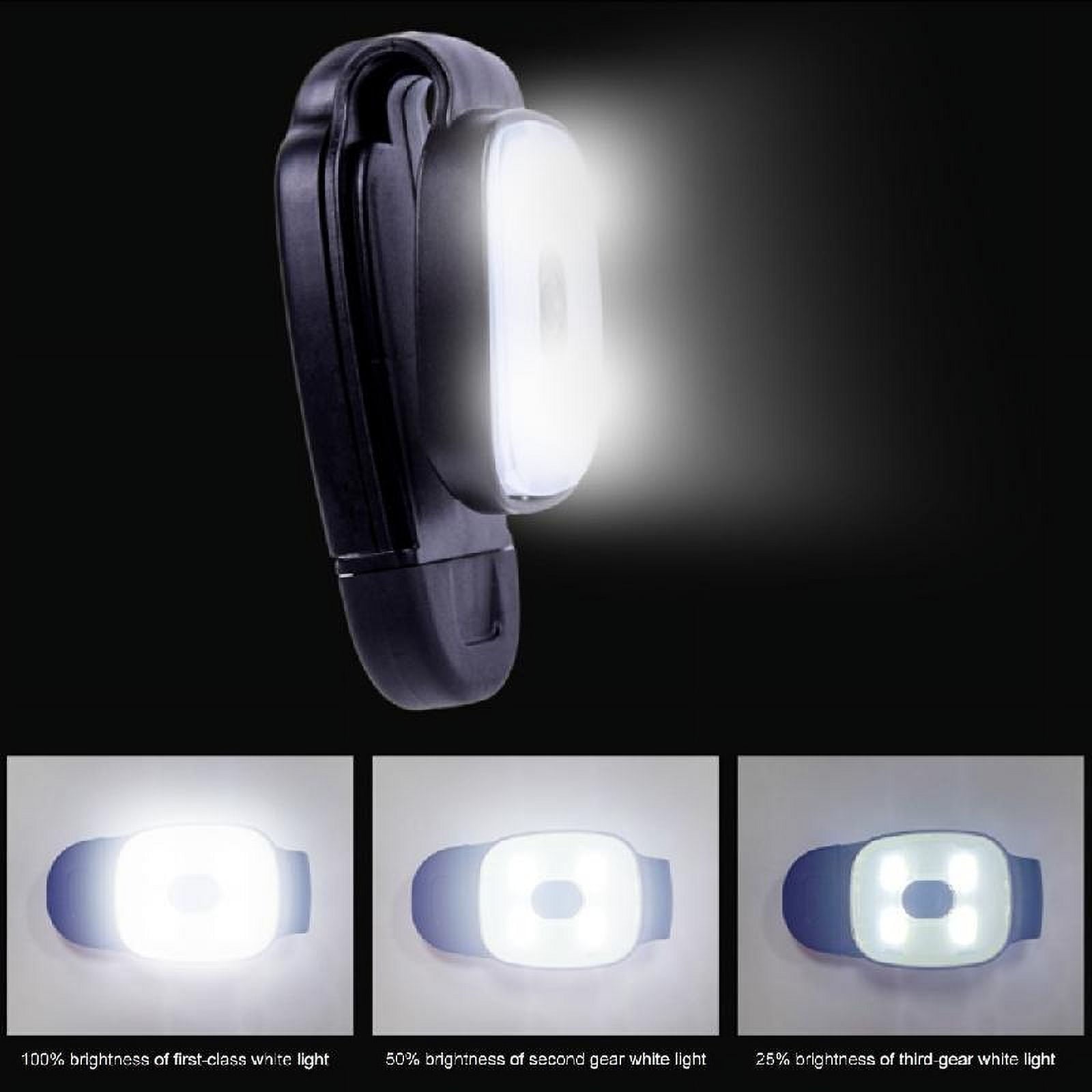 Rechargeable LED Clip on Lights Light Weight Safety Jogging Lights Running Gear