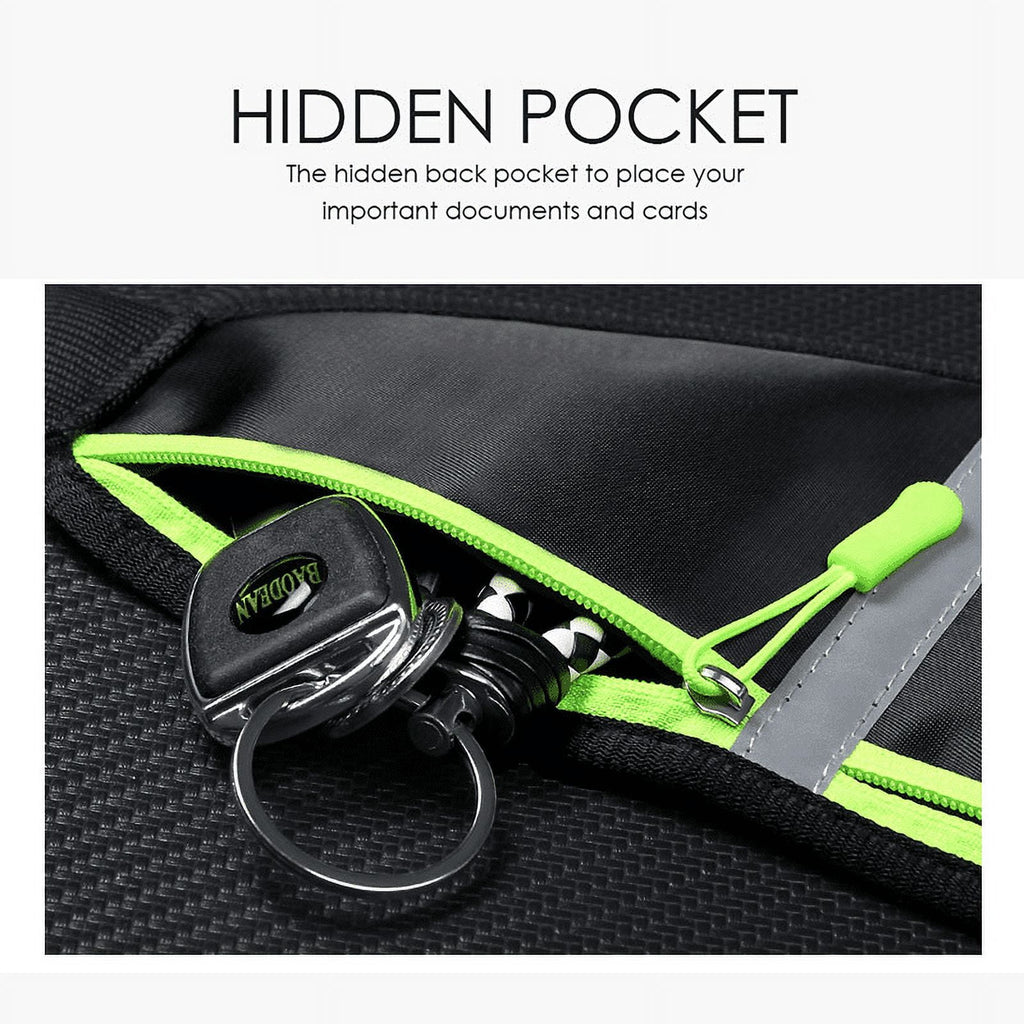 Running Belt, Fanny Pack for Women Men, Water Resistant Waist Pack, Runners Belt for Hiking Fitness Travel - Adjustable Running Pouch Phone Holder Accessories