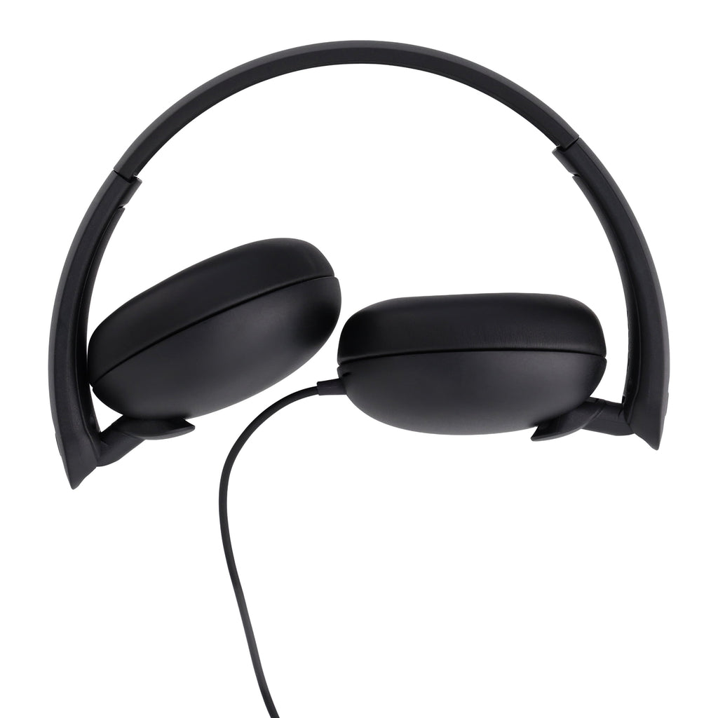 onn On-Ear USB-C Headphones, Black