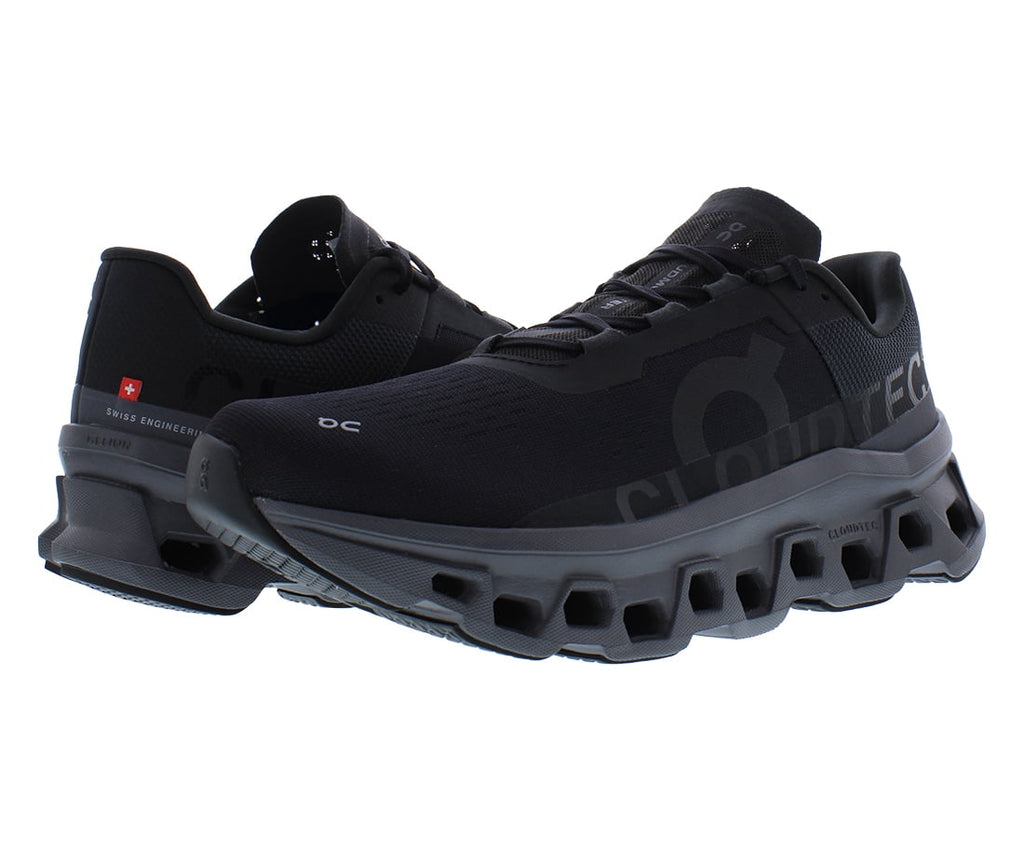 ON Cloudmonster Womens Shoes Size 5.5, Color: Black/Magnet
