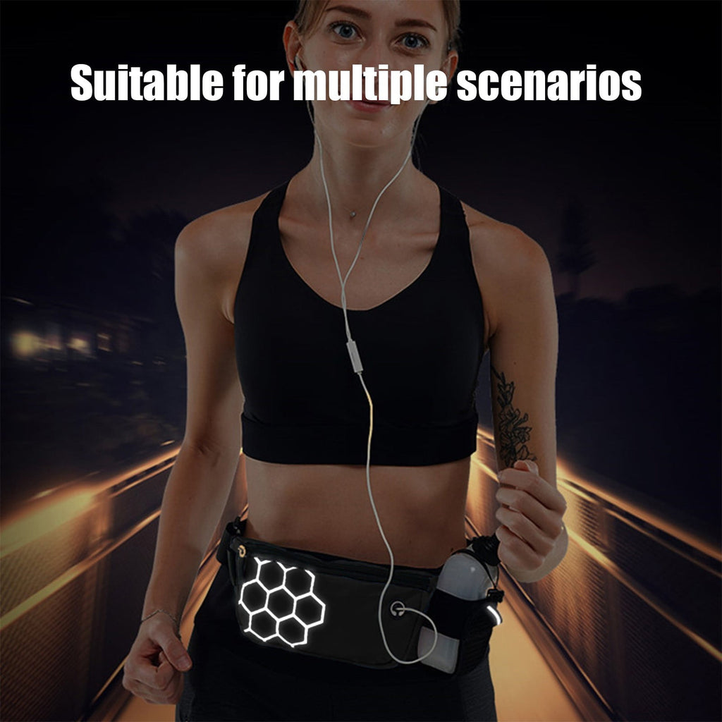 BRELIL 3Pcs Hydration Running Waist Pack, Unisex Water Bottle Belt for Marathon Training, Waterproof Lightweight Fitness Gear for Outdoor Sports Hiking Cycling Phone Holder