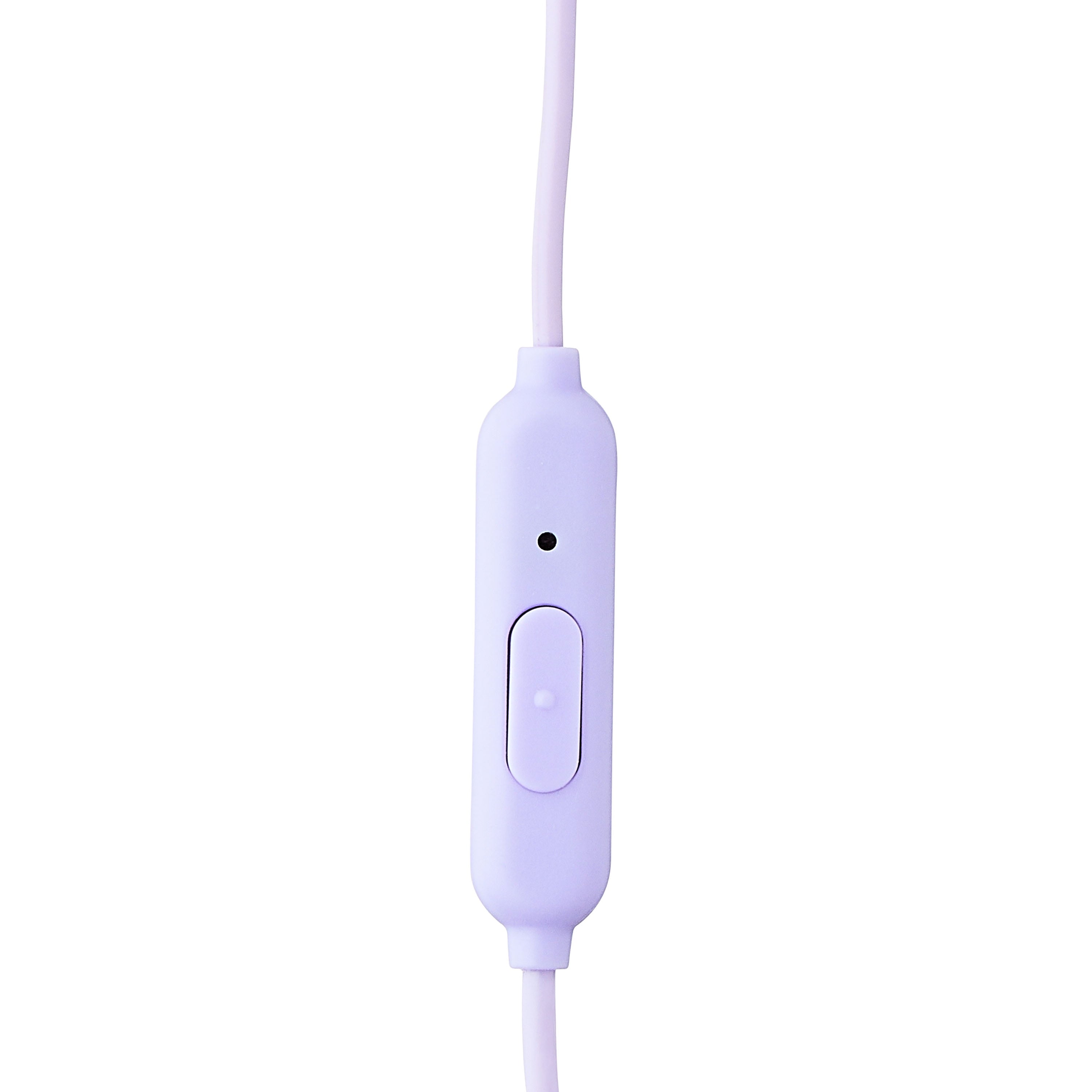 Onn Wired Earphones with Mic and 3.5mm Plug in Black - High-Quality Sound and Comfortable Silicone Ear Tips