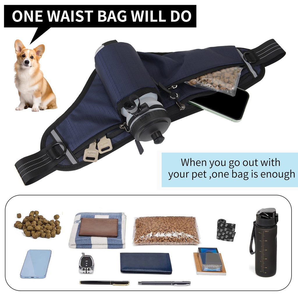 NFTIGB Running Belt Waist Pack Adjustable Hydration Bag with Water Bottle Holder for Runners Men Women, Black (10.63 inches / 27 cm)